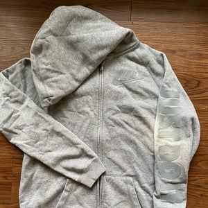 Hooded Nike zip up